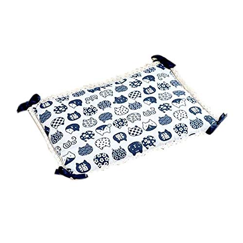 JW-online Enfriamiento de Verano para Mascotas Estera del cojín Impermeable y Transpirable de Gato Impreso para los Perros Grandes Cama para Dormir Almohada para Mascotas,Verde,M