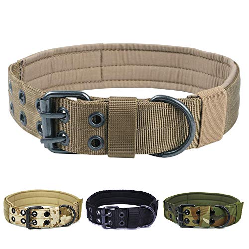 JW-online Perro del Entrenamiento del Perro Collar de Nylon Exterior del Collar Resistente pequeños Collares de Perros Grandes Productos para Mascotas,MCP,L (47-53cm)