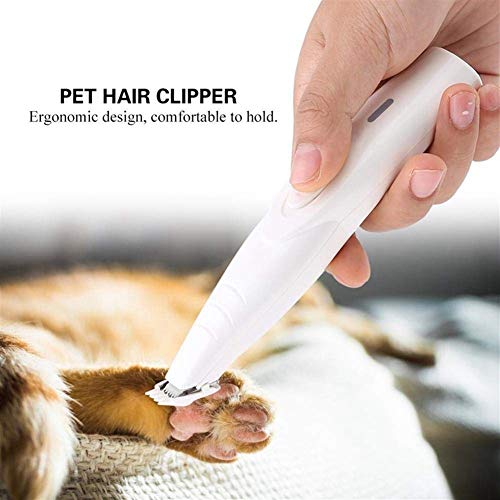 JZLMF USB Conejos Clipper máquina de Afeitar del Condensador de Ajuste del Ganado Grooming Animales Máquina Perro Tijera de Corte eléctrico