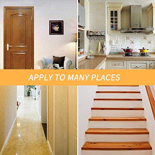 KAISIMYS Portón para Mascotas, Protectores de Barrera portón Plegable de Madera para escaleras de Perros para Interiores para Perros pequeños medianos Grandes (Altura 82 cm)