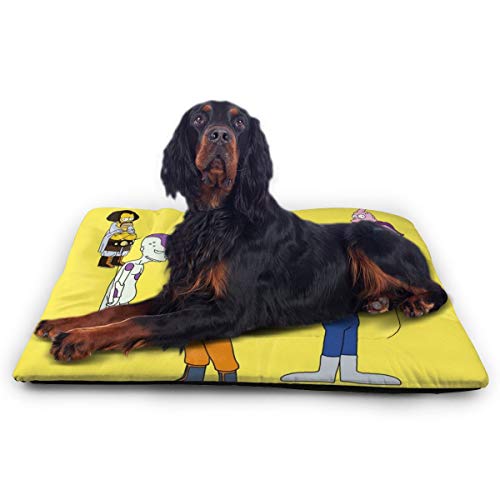 KANKANHAHA - Alfombrilla de Cama para Perro con diseño de dragón de Dibujos Animados Simpsons de animación para Perros y Gatos