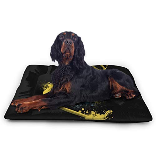 KANKANHAHA - Alfombrilla para Cama de Perro con diseño de Dibujos Animados Simpsons Suave y Lavable y Antideslizante para Perros y Gatos