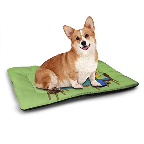 KANKANHAHA - Alfombrilla para Cama de Perro con diseño de Dibujos Animados Simpsons Suave y Lavable y Antideslizante para Perros y Gatos