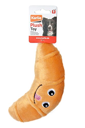 Karlie 521587 Croissant - Juguete de Peluche para Perros (19 cm), Color Beige