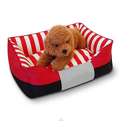 KJRJCW Cama para Perros Mascotas |Cama ortopédica Mascotas con colchón para Perros y Gatos Estilos (Color : Blue, Size : L)