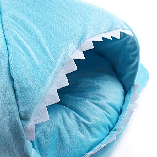 KJRJCW Cama para Perros, Perrera de sueño Profundo, Shark's Nest, Cama para Mascotas Kennel Cat Litter, Cama extraíble Lavable y Lavable para Mascotas (Color : Gray)