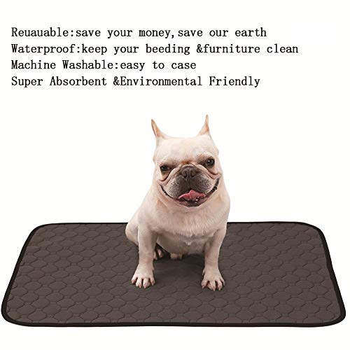 Kuoser - Almohadilla de entrenamiento para perros, reutilizable, impermeable, alfombrilla de absorción rápida, antideslizante, lavable a máquina, colchón para cachorros y gatos