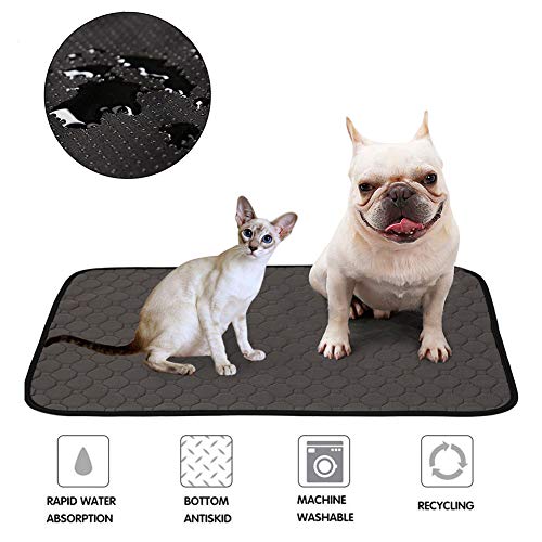 Kuoser - Almohadilla de entrenamiento para perros, reutilizable, impermeable, alfombrilla de absorción rápida, antideslizante, lavable a máquina, colchón para cachorros y gatos