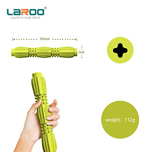 LaRoo Juguete para Perro, Dog Treat Toy Juguetes Interactivos Bite Resistant Dog Treat Feeder Stick Dispensador para Perros, Entrenamiento para Cachorros, Jugar y Masticar