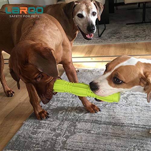 LaRoo Juguete para Perro, Dog Treat Toy Juguetes Interactivos Bite Resistant Dog Treat Feeder Stick Dispensador para Perros, Entrenamiento para Cachorros, Jugar y Masticar