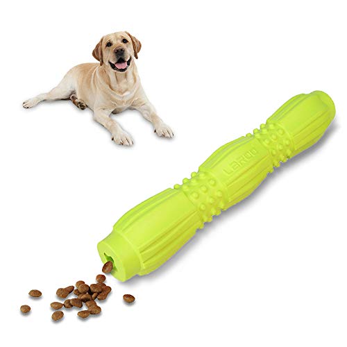 LaRoo Juguete para Perro, Dog Treat Toy Juguetes Interactivos Bite Resistant Dog Treat Feeder Stick Dispensador para Perros, Entrenamiento para Cachorros, Jugar y Masticar