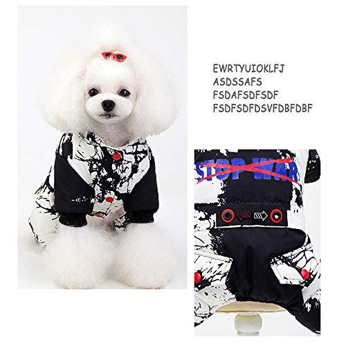 LDDPP - Chaqueta con capucha para perro o gato, ropa para mascota, ropa cálida para perros pequeños, invierno para razas de juguete, como caniche, mini pinzas, Shih Tzu, chihuahua