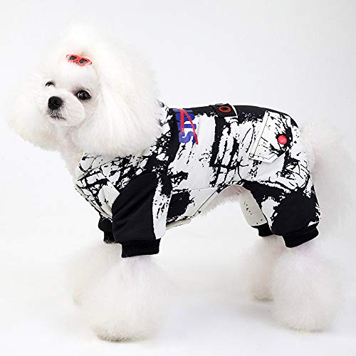 LDDPP - Chaqueta con capucha para perro o gato, ropa para mascota, ropa cálida para perros pequeños, invierno para razas de juguete, como caniche, mini pinzas, Shih Tzu, chihuahua