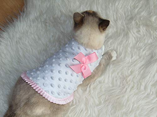 Linda Poms Abrigo para niña Gato Perro Ropa para Perros pequeños Chaqueta Mascotas Traje cálido (XS)