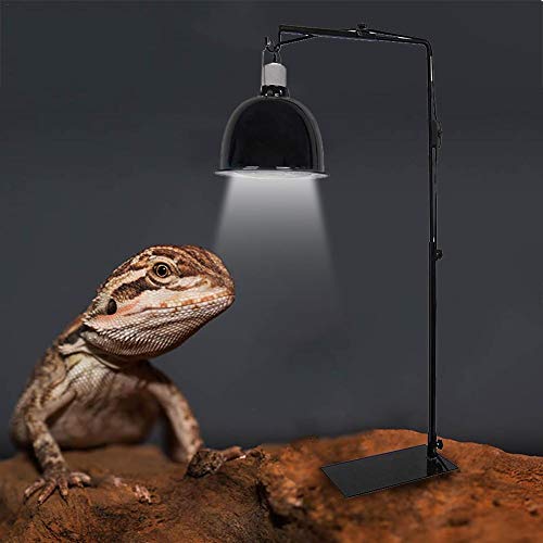 Liteness Calefacción del Sostenedor De Bulbo, Telescópico Ajustable Metal Lámpara De Pie Soporte para Pollos del Reptil Terrario para Mascotas Criadora Brilliant