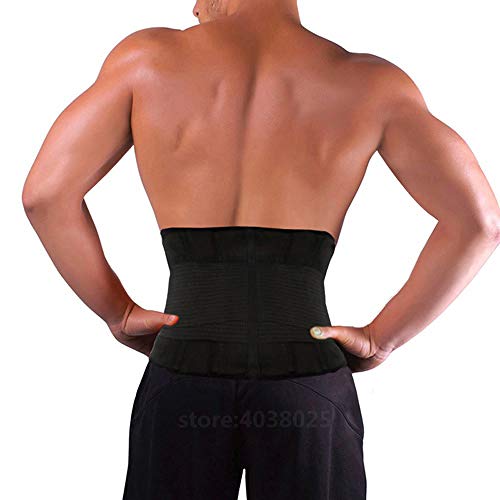 LLZGPZBD Cintura Negra Cortapelos Correa Postura Corrector Corsé Adelgazamiento Cinturón Fitness Brace Volver Lumbar Cinturón De Apoyo para Hombre Mujer