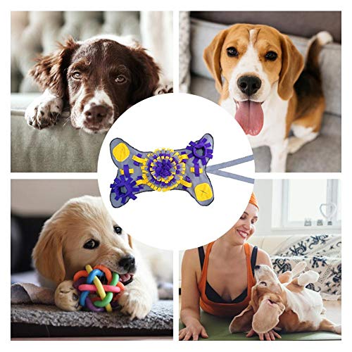 luminiu Almohadillas para olfatear Perros,Funda De Entrenamiento Alfombra Olfato Perro Mat Dog Snuffle Mat Entrenamiento Alimentación Forraje Habilidad Manta Perro Play Mats Juguetes