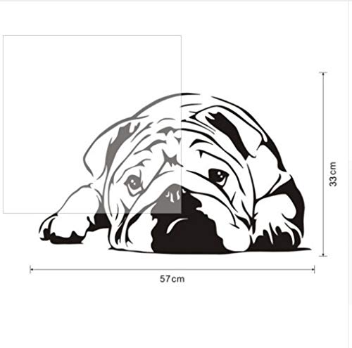 Luotears57x33cm Lindo Dálmatas Perro Animales Mascotas Veterinaria Perro etiqueta de la pared Animal etiqueta de la pared Pegatinas de Pared de Vinilo Arte decoración del hogar venta caliente