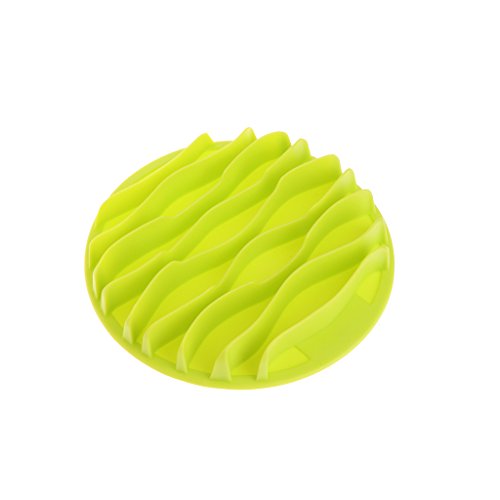 Lyguy Alimentador de Mascotas Slow Bowl, Alimentador de Platos Antideslizante antigripal de Comida Lenta y Interactivo para Perros domésticos Verde S