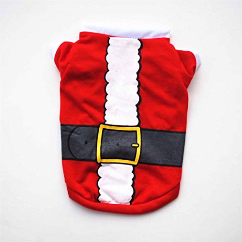 MachinYeser Navidad Lindo Perro Camiseta Ropa para Mascotas Ropa Chalecos Disfraces Ropa Traje Chritmas Lindo Vestir RopaXS Rojo