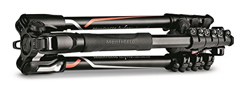 Manfrotto MKBFRLA-BH Befree Advanced - Trípode de Viaje, Bloqueo por Palanca con rótula de Bola y Bolsa para cámaras sin Espejo Sony, DSLR, CSC, Carga máxima 8 kg, Aluminio Ligero, Negro