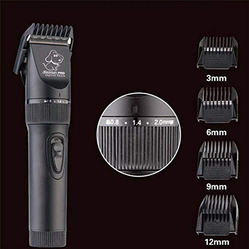 Maquinillas Eléctricas Perro mascota preparación del pelo Clippers Kit inalámbrico recargable Piel del gato de afeitar herramienta de recorte for pequeñas medianas y grandes animales, perros, gatos