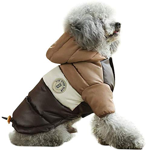 Maran Pet Perro Invierno Sudadera con Capucha cálido Impermeable Cortavientos Chaquetas Abrigo para Clima frío Cachorro Disfraces para Chihuahua, Yorkie, caniches, Mini Pinscher