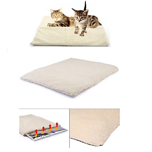 Mascotas Auto Calefacción Esteras Sin Enchufe Pad Perro Gato Manta Animal Blanco Mantas de Cama Térmica Invierno Primavera Cálido Dormir Felpa Estera