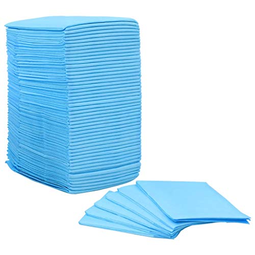 mewmewcat Empapadores Perros Toallitas de Entrenamiento para Mascotas 90 x 60 cm 200 Unidades Azul y Blanco