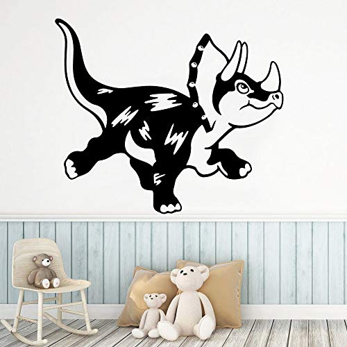 mlpnko Moda Triceratops Adhesivos de Pared para niños Adhesivos para habitación Vinilos Decorativos de Pared 28X32cm