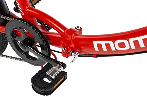 Moma Bikes Bicicleta Plegable Urbana SHIMANO FIRST CLASS 20" Alu, 6V. Sillin Confort, Rojo