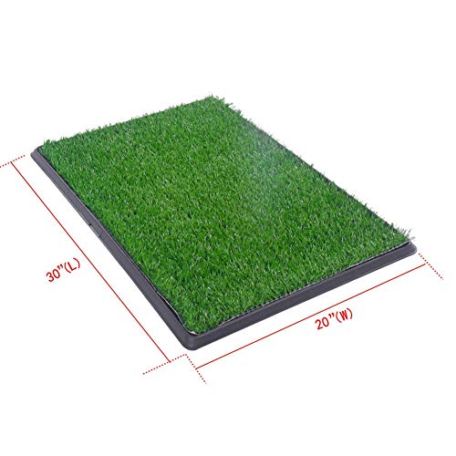 Mryishao Inodoro para mascotas30 Cachorro Pet Potty Training Hierba Inodoro Interior Perro Cat Litter Box Pad Mat Mat Turf Patch Perros Potty Pee Grass para Perros Cat Use