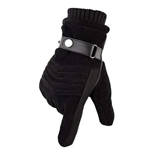 MUCO Guantes de Invierno Calientes a Prueba del Viento Guantes para el Clima Frío de Pantalla Táctil con Diseño Antideslizante