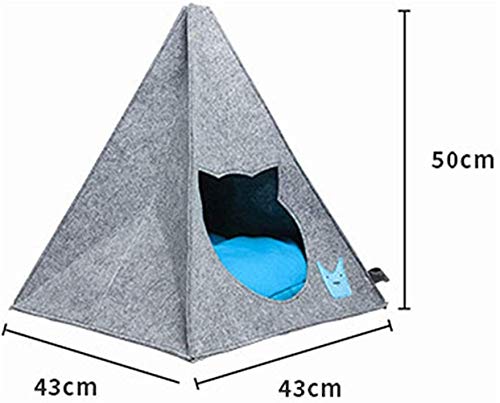 Multifuncional cama Admite mascotas Carpa cubierta de fieltro casa del animal doméstico de perrito del gato del gato lavable plegable cama del perro caliente estera del animal doméstico for el gato ni