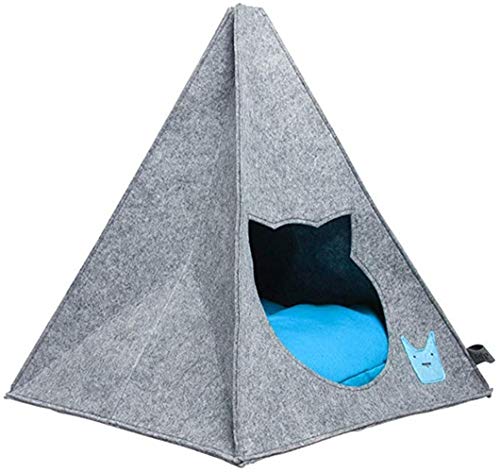 Multifuncional cama Admite mascotas Carpa cubierta de fieltro casa del animal doméstico de perrito del gato del gato lavable plegable cama del perro caliente estera del animal doméstico for el gato ni