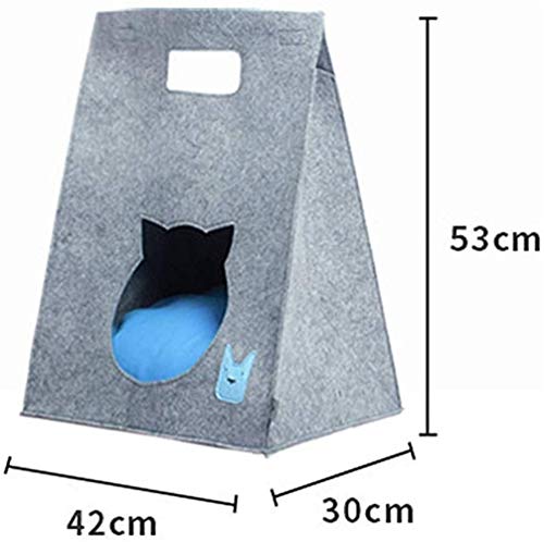 Multifuncional Cama Admite Mascotas Mat Cubierta De Fieltro Casa Del Animal Doméstico De Perrito Del Gato Del Perro Lavable Plegable Cama Del Gato Casa Jerarquía Caliente For El Gato Portátil Bolsas P