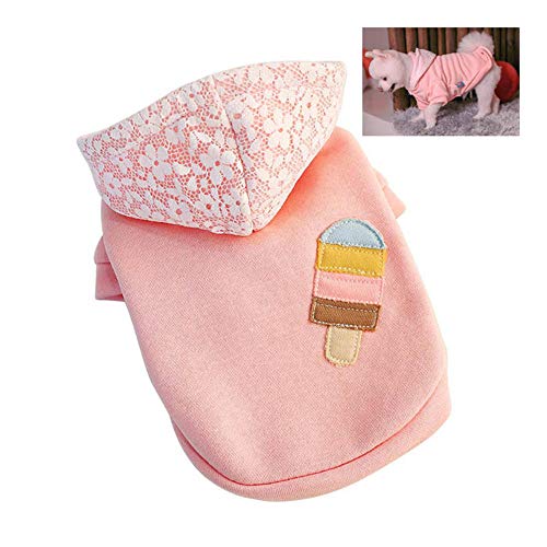 MumuXiDy Moda Hoody Cat Ropa para Perros para Perros pequeños Bulldog francés Abrigo de algodón para Pug Chihuahua Pet Jacket Costume