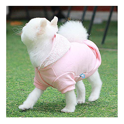 MumuXiDy Moda Hoody Cat Ropa para Perros para Perros pequeños Bulldog francés Abrigo de algodón para Pug Chihuahua Pet Jacket Costume