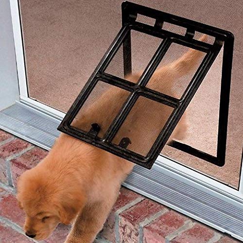 MYYXGS Cerradura AutomáTica MagnéTica/Ventana De Pantalla para Mascotas con Cerradura Tipo De Cerca De Perro Ventana De Pantalla Puerta para Mascotas 46 * 36 * 1.5 Cm