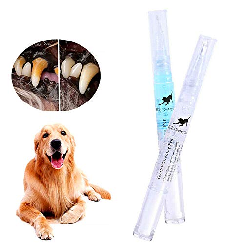 MZCC Kit de Limpieza de Dientes de Perro, Pluma de blanqueamiento de Dientes de Gato, Limpiador de sarro de Mascotas, Herramienta de blanqueamiento de Dientes de Mascotas