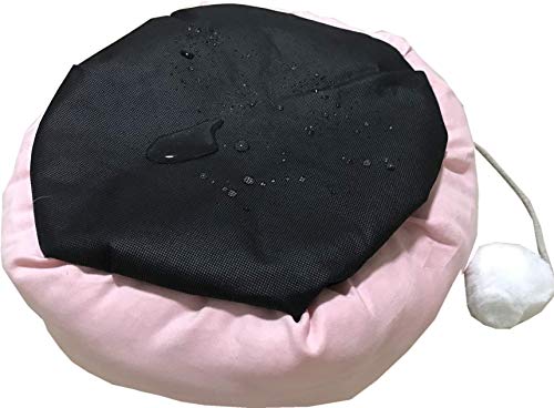 N/ A Cama Gato Sofá Perro Pequeño con Orejas Lindas y Pompón Blanca para Juguetes Mascotas Suave Cómodo Impermeable Extraíble y Lavable - Rosa 37 CM / 14.56 IN