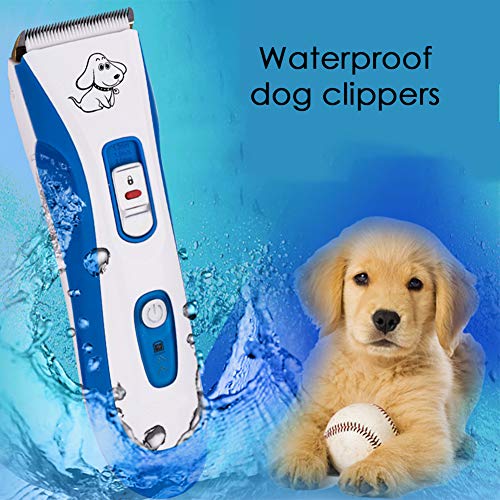 N/ A Perro Gato Cortapelos Clippers Mascota Clippers Que Preparan El Kit, a Prueba De Agua De Bajo Ruido Perros Y Gatos De Pelo Máquina De Afeitar Eléctrica De La Preparación Clippers Kit De Recorte