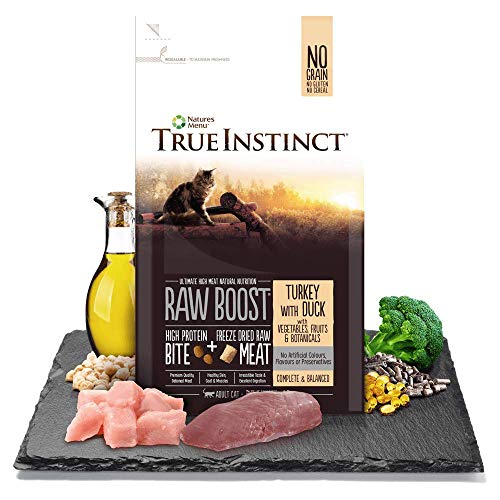 NATURES MENU Cat Adulto True Instinct Raw Boost Turquía con Pato, 1.5 kg