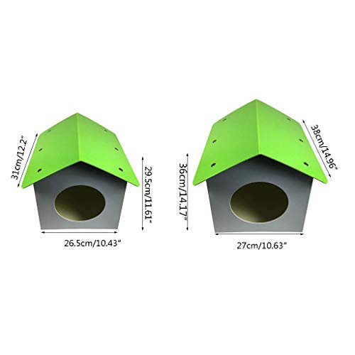 Ncbvixsw - Casas de plástico para Perros, aisladas al Aire Libre, Resistentes a la Intemperie, Exteriores con Puerta