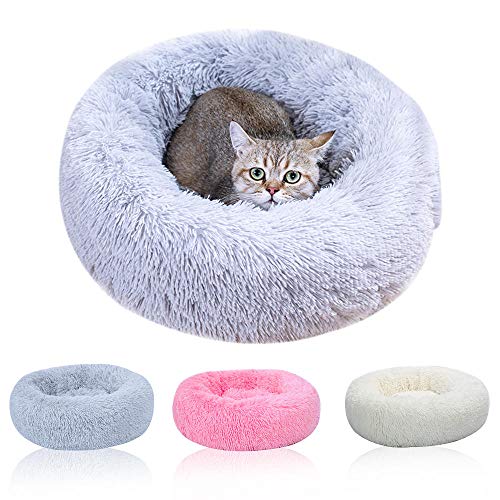 ndmzk Deep Sleep Dog House Kennel Round Nest Colchón para Gatos De Invierno Y Otoño para Perros Pequeños Y Medianos Dog Cat House Pet Mat-Light_Brown_L