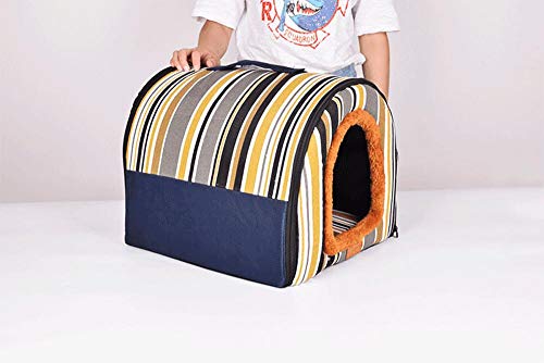 ndmzk Pet Big Dog House Lavable para Mascotas Cilindro De Perrera Caseta De Perro Portátil Golden Retriever Cachorro De Perrera Mascota Gato Cama De Perro Jaula De Perro-como_Está_XL