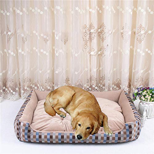 ndmzk Venta Al por Mayor Soft Dog Bed Mat Kennel Puppy Warm Bed Plush Cozy Nest para Almohadilla De Casa De Perro Pequeña Mediana Grande Grande All Seasons-002_90