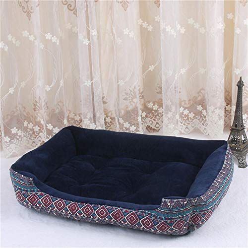 ndmzk Venta Al por Mayor Soft Dog Bed Mat Kennel Puppy Warm Bed Plush Cozy Nest para Almohadilla De Casa De Perro Pequeña Mediana Grande Grande All Seasons-002_90