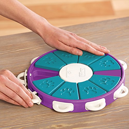 Nina Ottosson Dog Twister - Dispensador Interactivo De Recompensas - Rompecabezas para Perros, Un tamaño, Morado 727 g