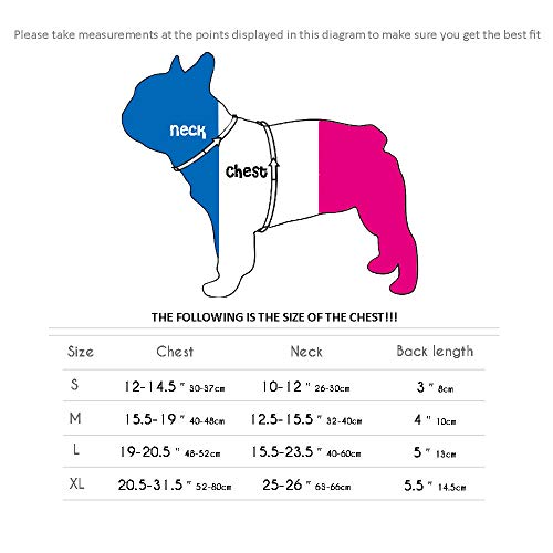NiQiShangMao Arnés de Nylon para Perros Chaleco de Arnés Reflectante para Mascotas Chaleco de Seguridad Ajustable para Perros Pequeños Medianos Grandes Pitbull Bulldog Francés